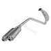 Auspuff mit Doppeld�mpfer f�r pocket bike cross