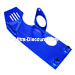 Motorspoiler unten f�r dirt bike mit Anlasser, blau