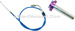 Gasgriff (schnell), violett, Qualit�tsprodukt + Kabel, blau
