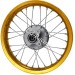 Felge hinten 14'' f�r dirt bike ( Gold,Typ 5 )