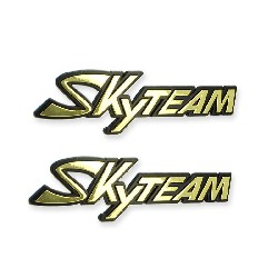 2 x Plastikaufkleber mit SkyTeam-Logo fr Trex Tank