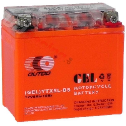 Gel-Batterie fr Skooter Baotian BT49-QT-12 (113x70x110)