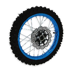 Rad vorn 14'', blau, (Spikes 10 mm) fr dirt bike AGB27