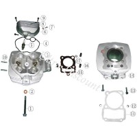 Stopfendichtung  fr Ventilschutzgehase Quad Shineray 250ccm STXE Bilder 1
