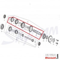 Zwischenwelle f�r Motoren 50-125cc f�r Trex Skyteam Bilder 1