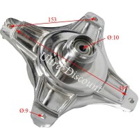 Radnabe Tuning vorn-hinten 10mm fr Pbr 50 ccm bis 125 ccm (Nickel) Bilder 1