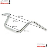 Lenker fr Citycoco (Chrome) 220mm Bilder 1