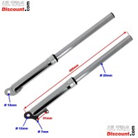 Gabelholme fr pocket bike Supermotard Silber (Typ 1) Bilder 1