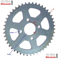 Kettenkranz fr Quad Shineray 200 ccm ST-6A (46 Z) Bilder 1