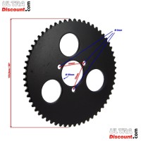 Kranz verstrkt 60 Z kleine Teilung fr pocket bike (  typ 2 ) Bilder 1