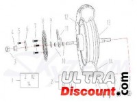 Bremssattel Halterung hinten f�r Skyteam E-Mini Bilder 1