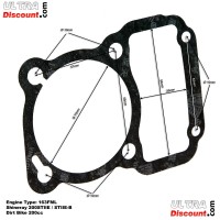 Zylinderfudichtung fr Motor 200 ccm Shineray Bilder 2