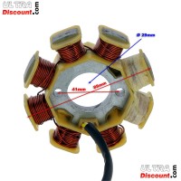 Stator fr chinesischen Skooter 50 ccm, 4-Taktmotor (4 Kabel) Bilder 1