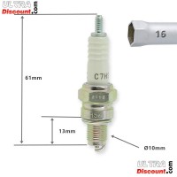 Zndkerze NGK C7HSA fr Skooter Baotian BT49QT-11 Bilder 1
