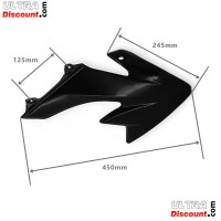 Verkleidung anbringend dirt bike CRZ + Sitzbank, schwarz Bilder 2