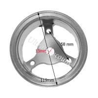 Felge hinten fr pocket quad Alu (typ 2) Bilder 1