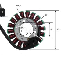 Stator fr Quad Shineray 300ccm (XY300ST-5E) Bilder 1