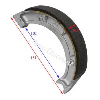 Bremsbacken hinten fr Quad Bashan 200ccm (BS200S-3) Bilder 1
