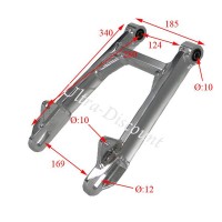 Schwingarm Aluminium Tuning fr Monkey und Gorilla (+10cm) Bilder 1
