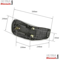 Sitzbank schwarz für Elektro-Quad big foot 110cc, 125cc, Bilder 1 Sitzbank schwarz für Elektro-Quad big foot 110cc, 125cc, Bilder 1