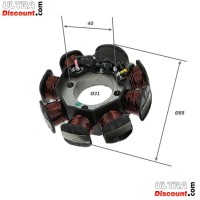 Vertikalmotor Stator 125, 150 Lifan Bilder 1