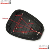 Schwarzer Sattel fur motoroller Citycoco Bilder 1