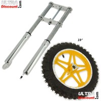 Gabel fr pocket bike cross grn Bilder 3