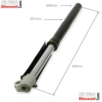 Gabel voll von hoher Qualitt 800mm, 15mm Radachsen - Schwarz Bilder 1