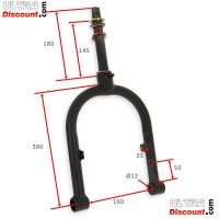 Gabel für Mini Citycoco, komplett (280mm) Bilder 1 Gabel für Mini Citycoco, komplett (280mm) Bilder 1