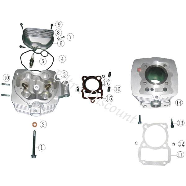 Halterungsschraube Kipphebelabdeckung fr Quad Shineray 250ccm STXE Bilder 2
