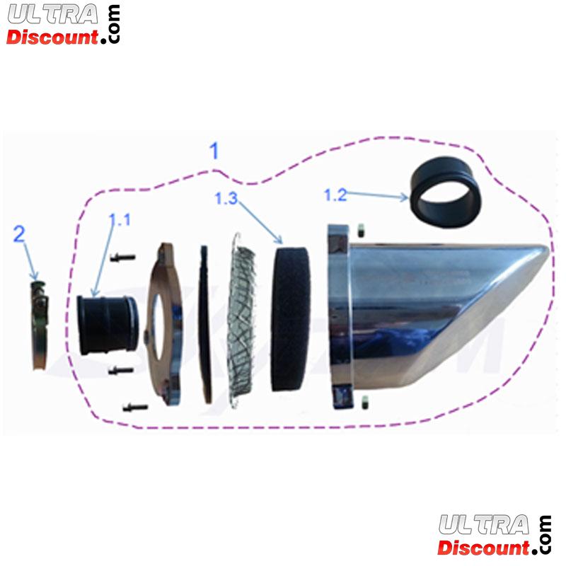 Ansaugrohr, Luftfilter fur Bubbly Skyteam Bilder 1