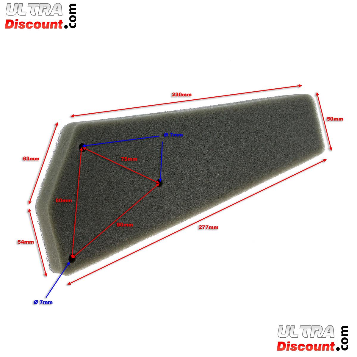Luftfilter aus Schaumstoff fr Motorroller Baotian BT49QT-7 Bilder 1