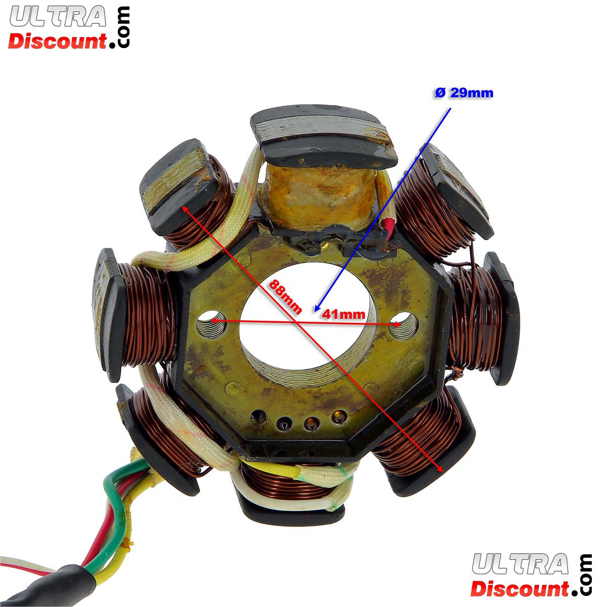 Stator f�r chinesischen Skooter 50 ccm, 4-Taktmotor (5 Kabel) Bilder 1