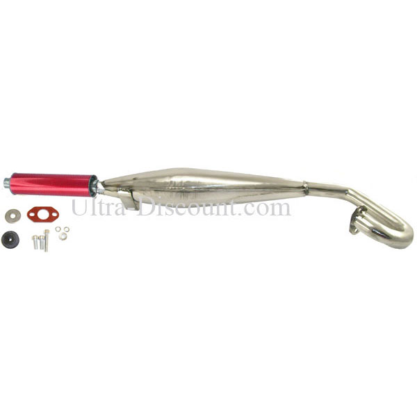 Auspuff Tuning Edelstahl, rot, für pocket bike (Typ 1), Pocket quad Teile Auspuff Tuning Edelstahl, rot, für pocket bike (Typ 1), Pocket quad Teile
