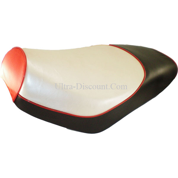 Sitzbank schwarz/rot für chinesischen Skooter, Chinesische Motorroller Teile Sitzbank schwarz/rot für chinesischen Skooter, Chinesische Motorroller Teile