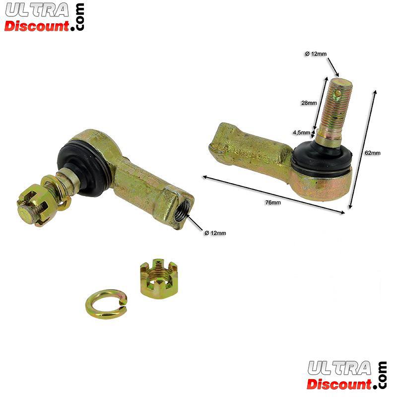 Spurstangenk�pfe + Schraubenmuttern f�r Shineray Quads 300ST-4E Bilder 1