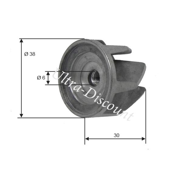 Flgelrad Wasserpumpe fr Quad Shineray 300 ccm (XY300ST-5E) Bilder 1