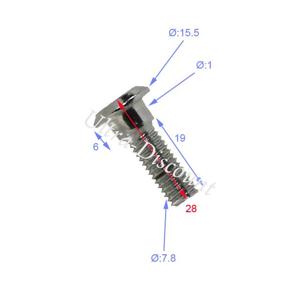 Befestigungsschraube Bremsscheibe Quad 28mm Bilder 1