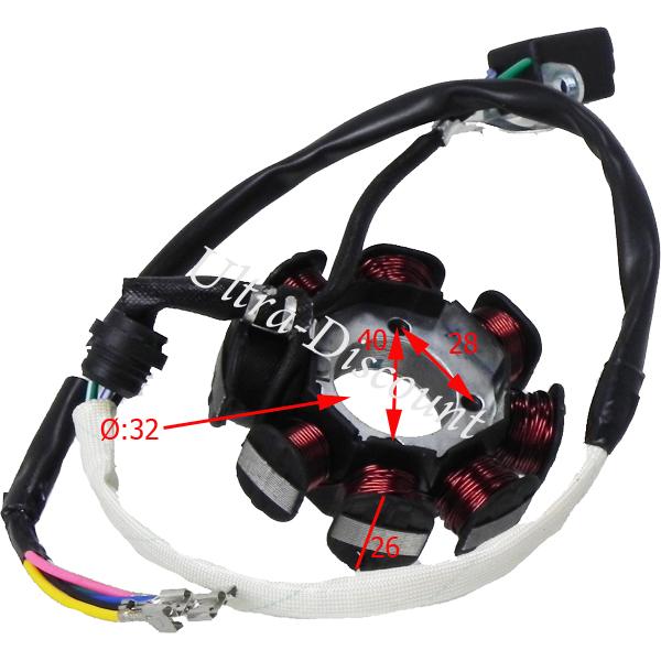 Z�ndstator f�r quad Bashan 200ccm (BS200S-7) Bilder 1