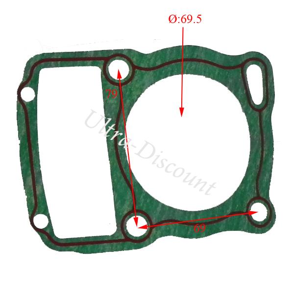 Fu�dichtung f�r Quad Bashan Motor 200ccm (BS200S-7) Bilder 1