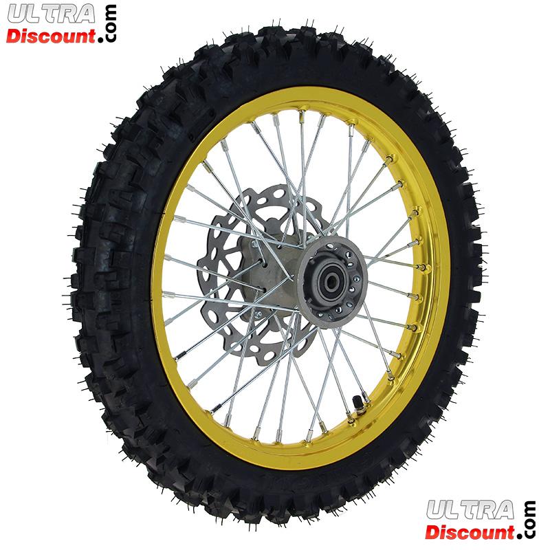 Rad vorn komplett 14'', gold, für dirt bike AGB29 Bilder 1 Rad vorn komplett 14'', gold, für dirt bike AGB29 Bilder 1