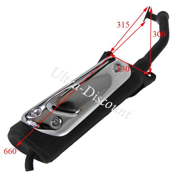 Auspuff f�r chinesische Motorroller 125 ccm (Typ 3) Bilder 1