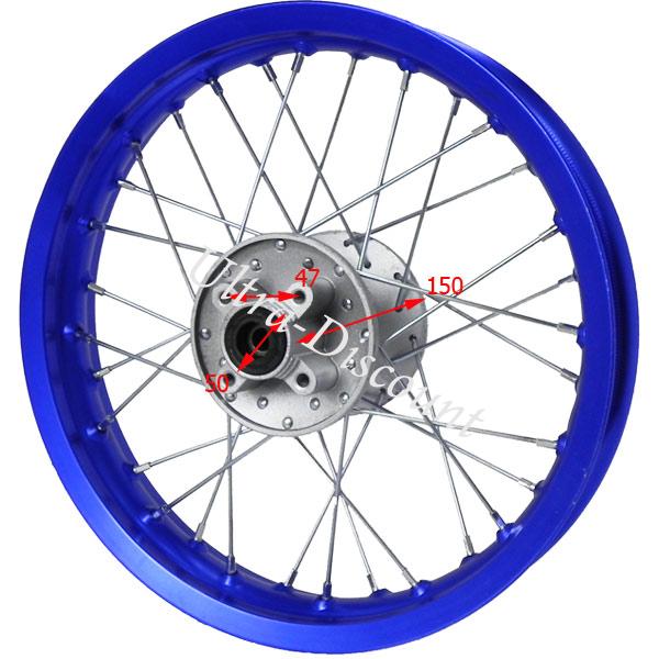 Felge hinten 12'', blau, fr dirt bike (Typ 1) Bilder 2