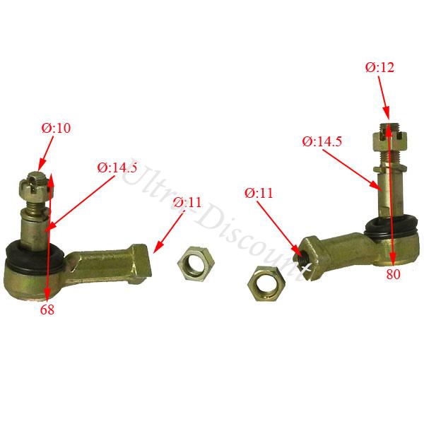Spurstangekpfe (paar) fr Quads Shineray 200 ccm (XY200ST-6A) Bilder 1