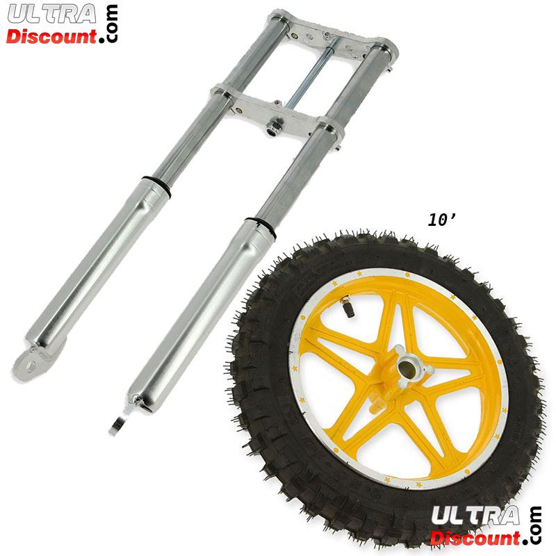 Gabel fr pocket bike cross schwarz Bilder 3