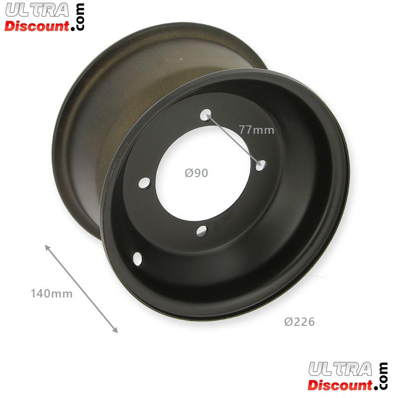 Felge hinten f�r Quad 200 ccm Schwarz (19x7-8) 140mm Bilder 1