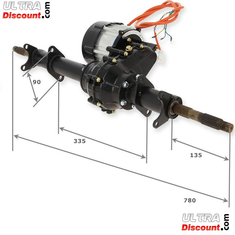 Komplette Hinterachse f�r Citycoco 1500w Bilder 1