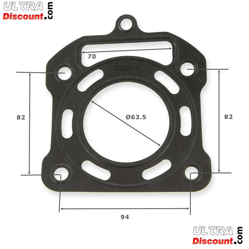 Zylinderkopfdichtung fr Motor CG200-A mit Wasserkhlung Bilder 1