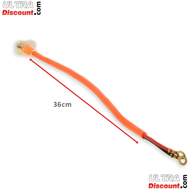Batteriestromkabel (36cm) fur Citycoco - Orange fluo Bilder 1 Batteriestromkabel (36cm) fur Citycoco - Orange fluo Bilder 1