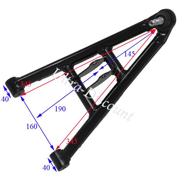 Querlenker unten, links, fr Quad 200 ccm Shineray (345mm) Bilder 1